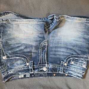 Miss Me Blue Jean Shorts